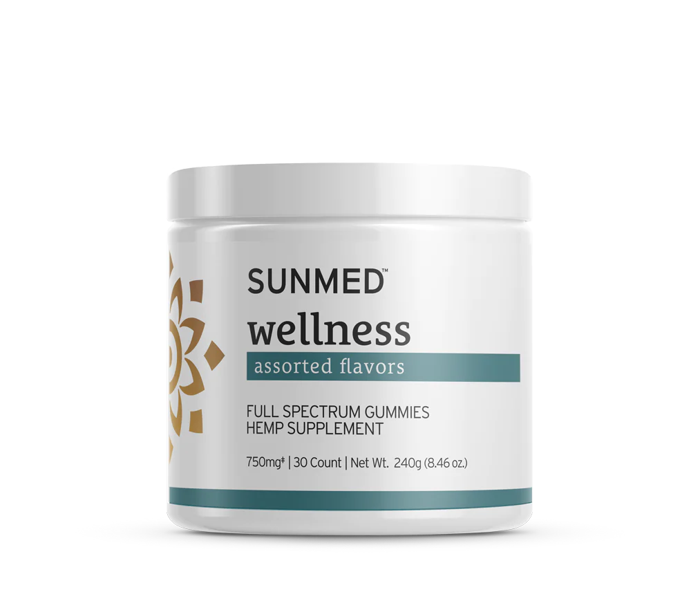 SunMed Wellness assorted flavors full spectrum gummies